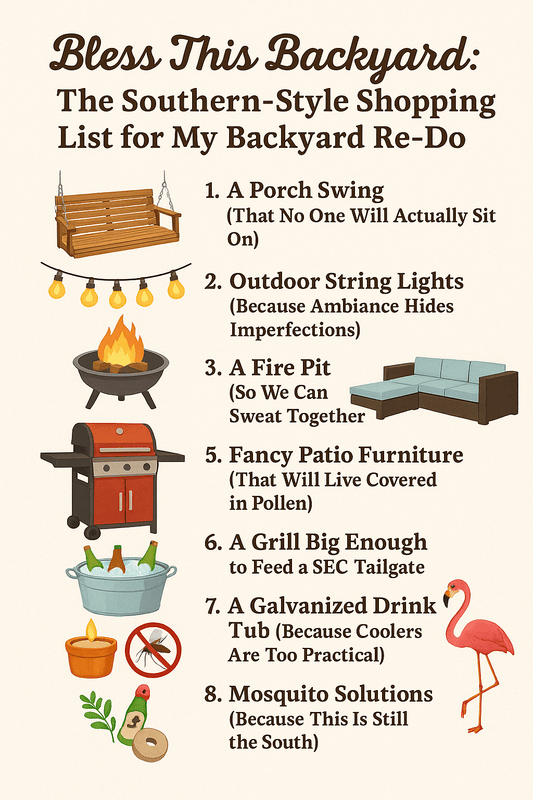 Bless This Backyard: The Southern-Style Shopping List for My Backyard Re-Do - The Monogram Manor