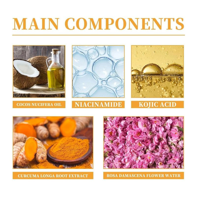 1Pcs Turmeric Facial Cleanser,Urmeric Facial Cleanser,Turmeric Foaming Cleanser,Deep Cleansing of Facial Skin, Turmeric Foaming Cleanser for All Skin