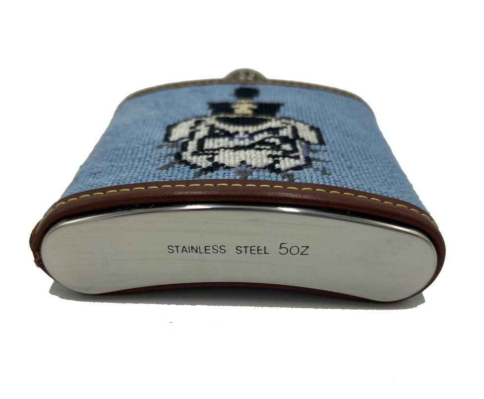 Citadel Spike Hand-stitched Needlepoint Flask