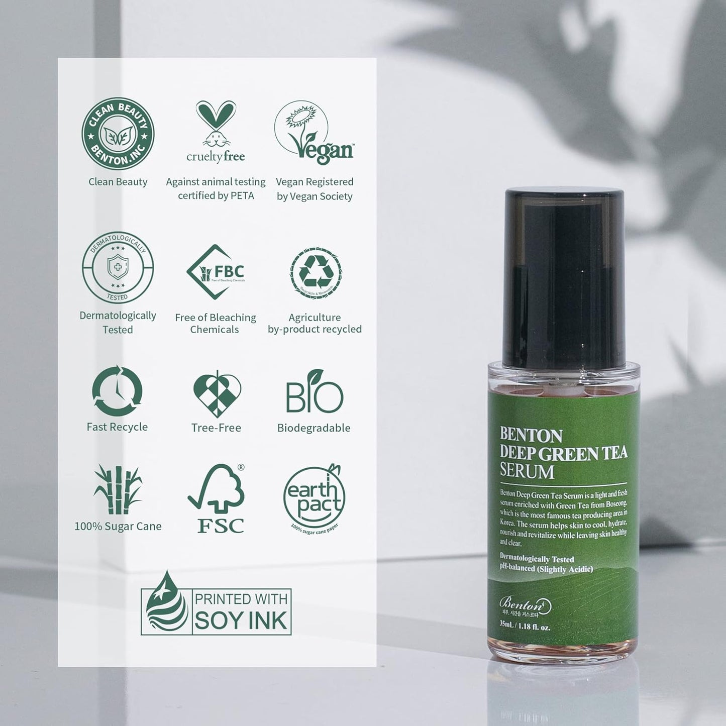 Deep Green Tea Serum 30Ml (1.01 Fl.Oz.)_New - Nourishing & Hydrating Facial Serum for Oily and Sensitive Skin, Skin Soothing