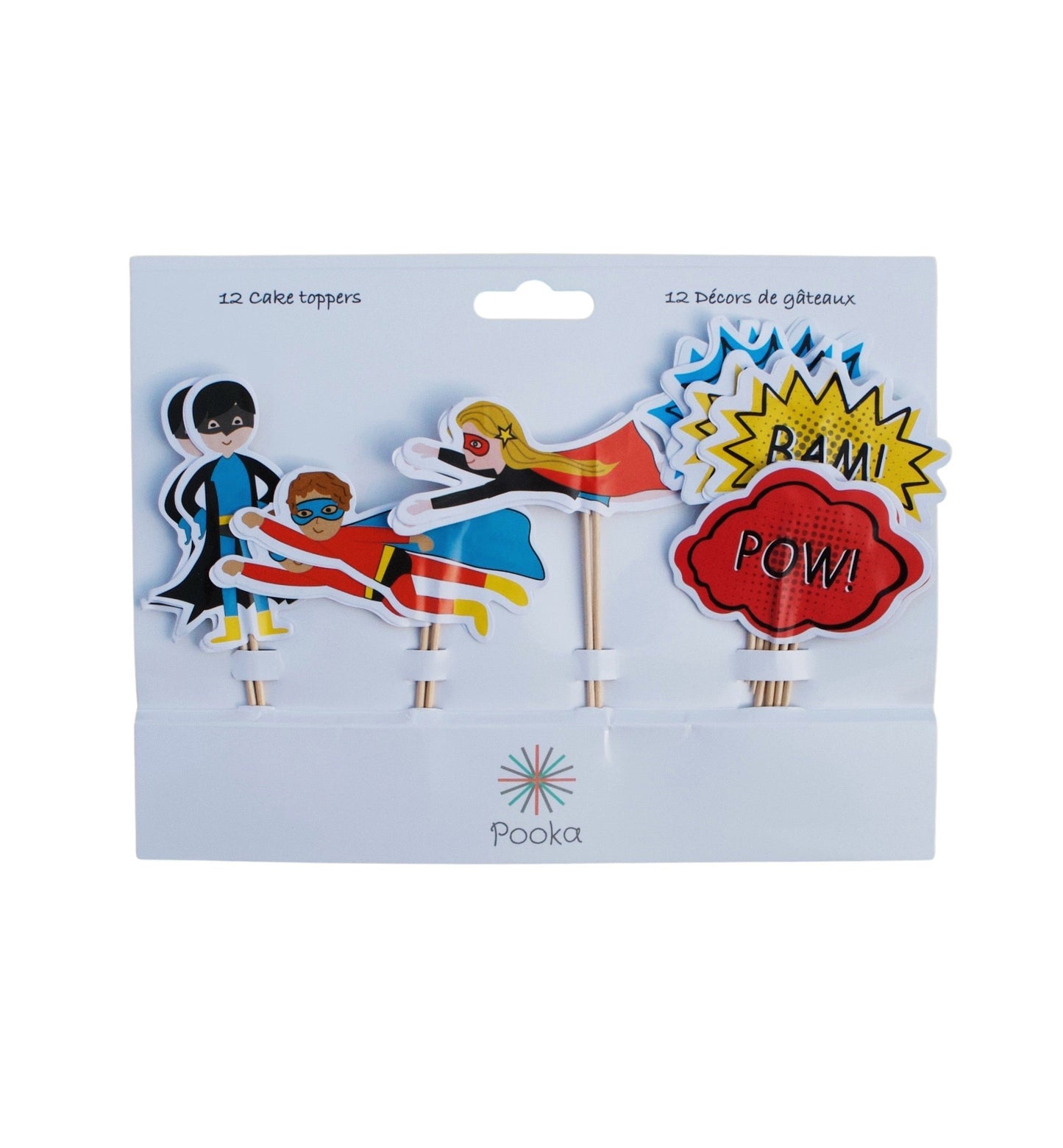 Superheroes Toppers (Set of 12)