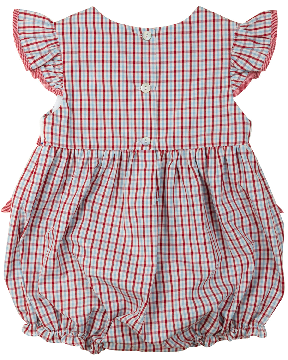 Flags Smocked Checked Bubble- FINAL SALE