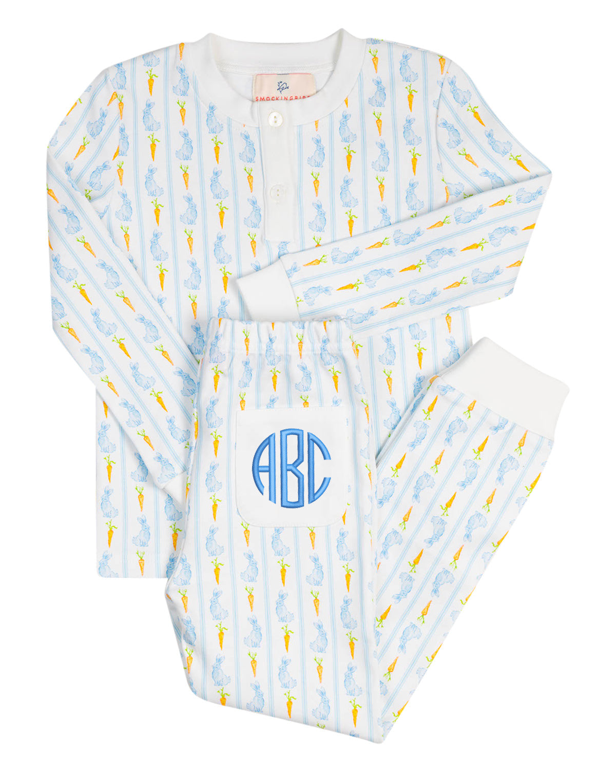 Blue Bunny Knit Pajamas-FINAL SALE (Size 4T)