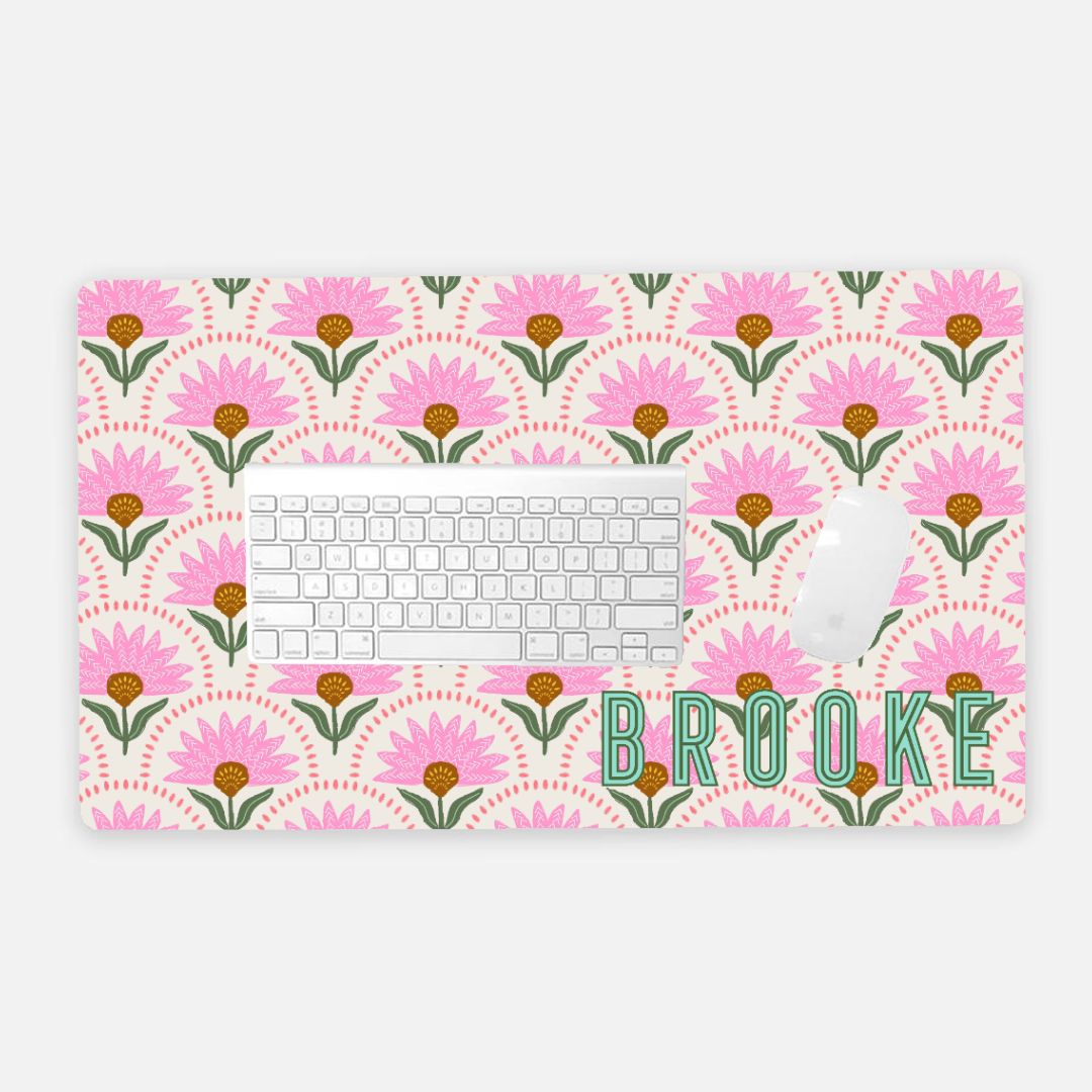 Desk Mat - Coneflower Pink - New!