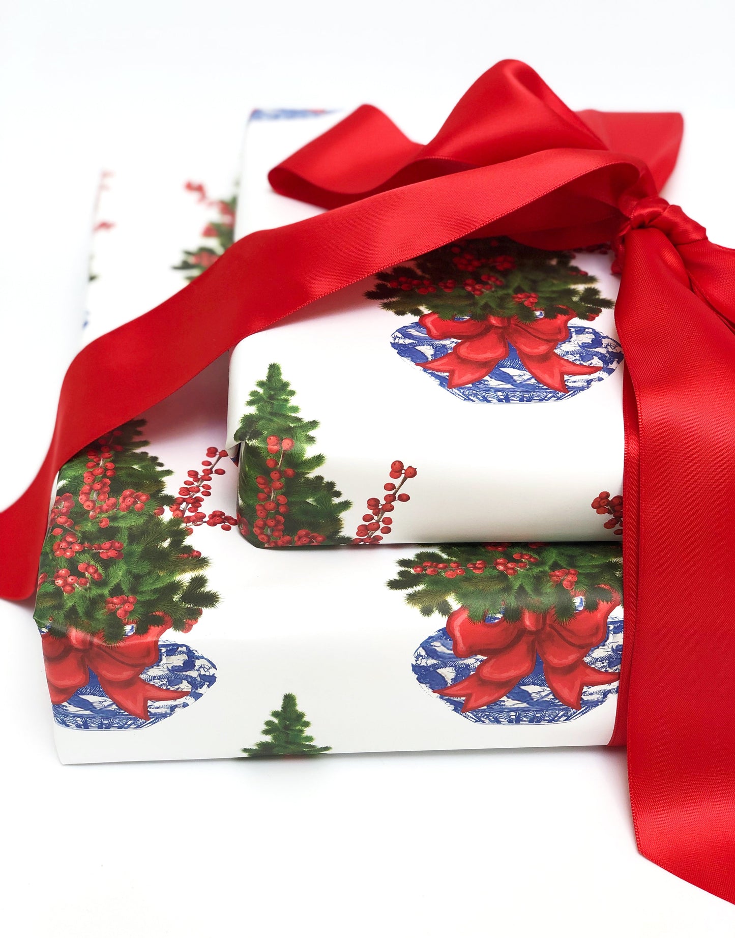 Chinoiserie Christmas Gift Wrap
