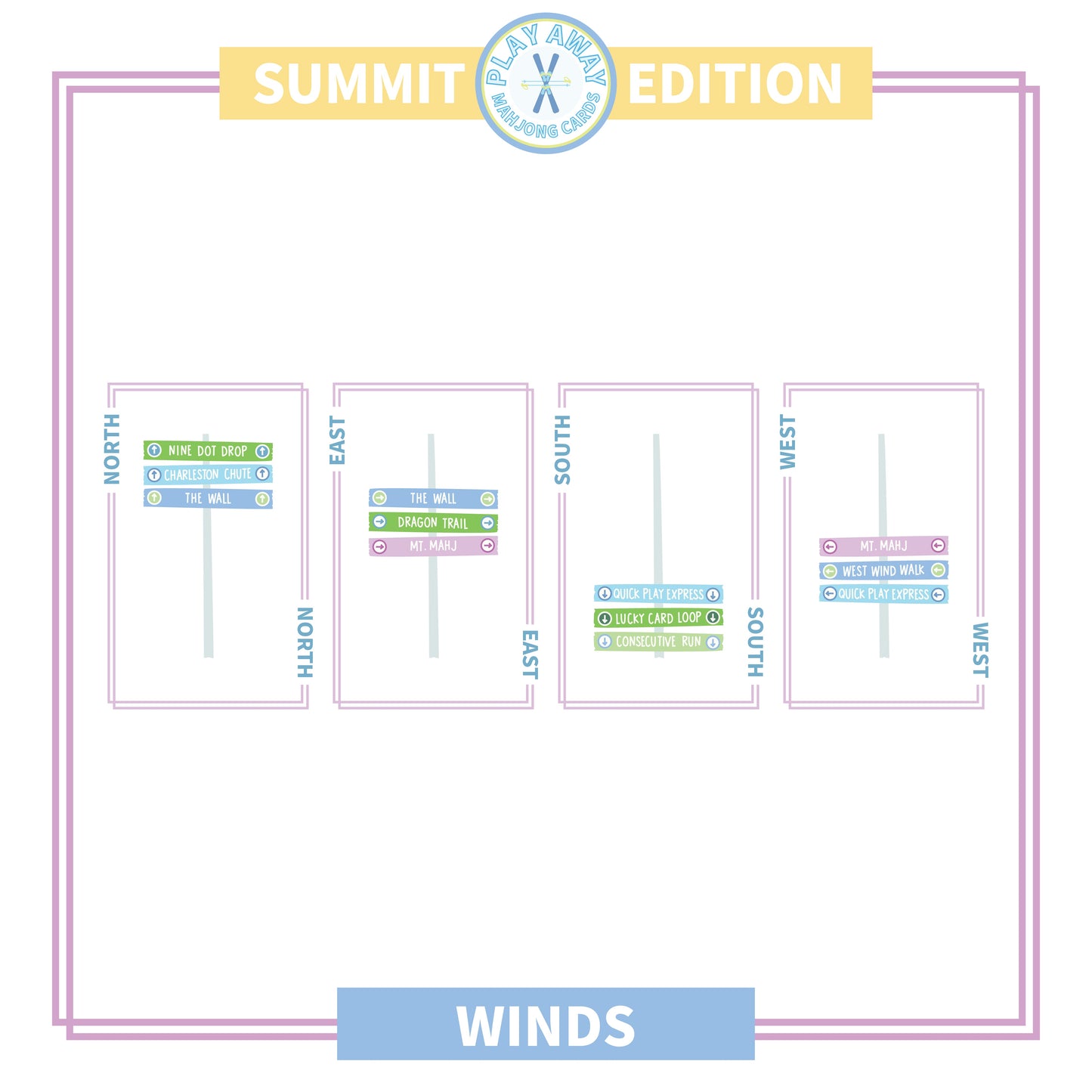 Play Away Mahjong Cards: Summit Edition