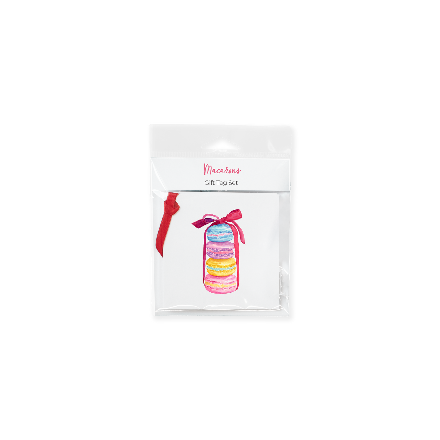 Macarons With Ribbon Gift Tag Set