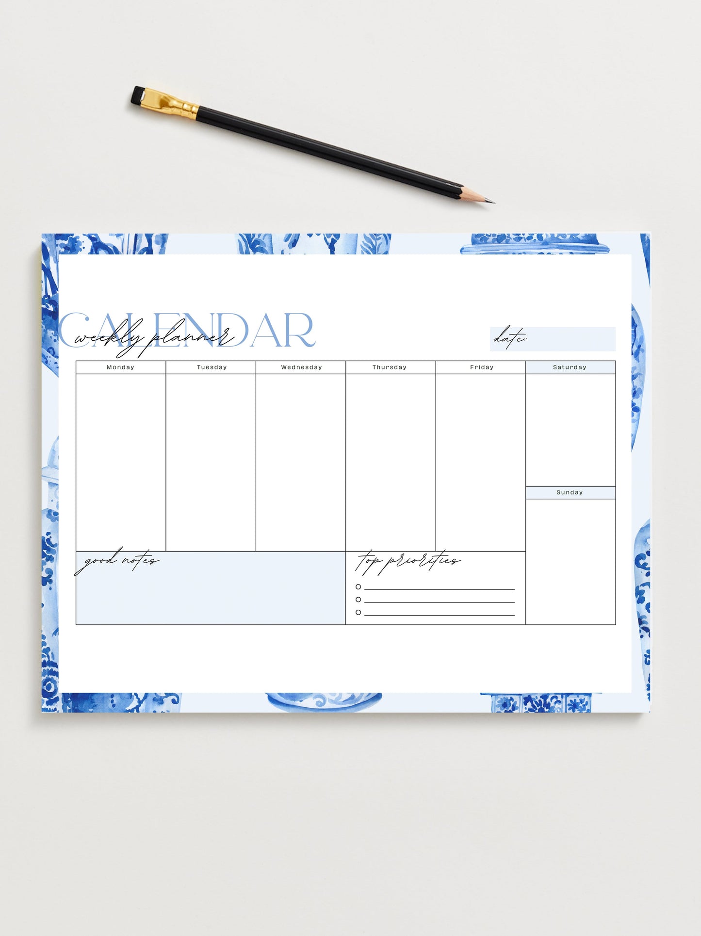 Ginger Jar Weekly Planner