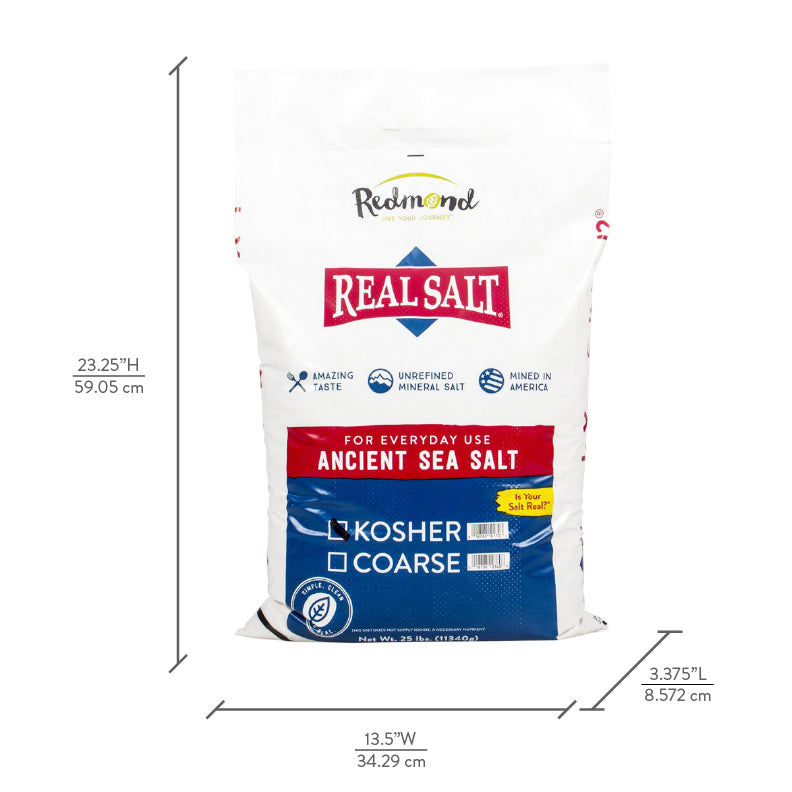 Real Salt Kosher 25 lb Bag