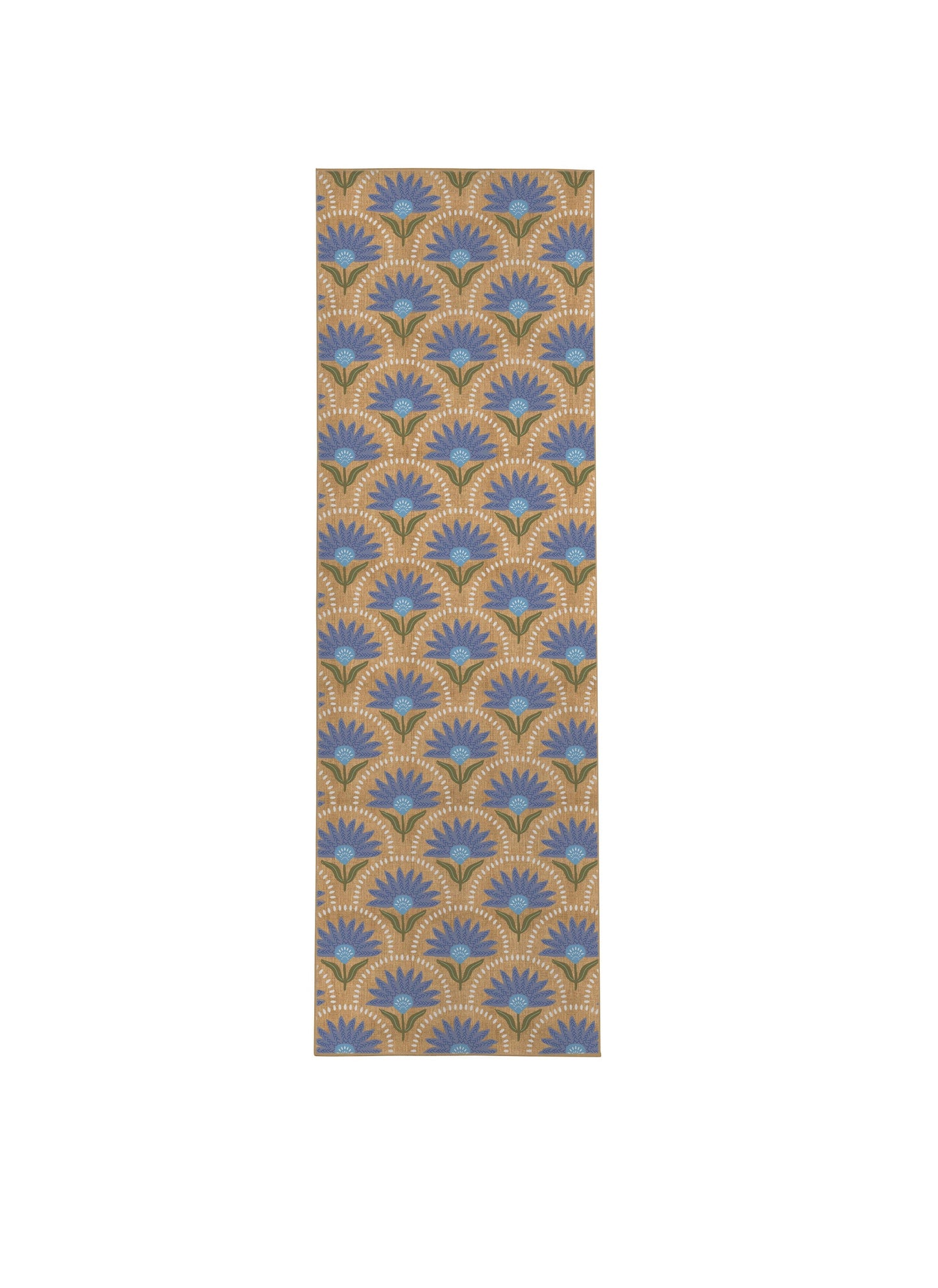 Coneflower Blue Nu-Jute Rug - New & WASHABLE!