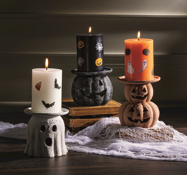 HALLOWEEN PILLAR HOLDERS