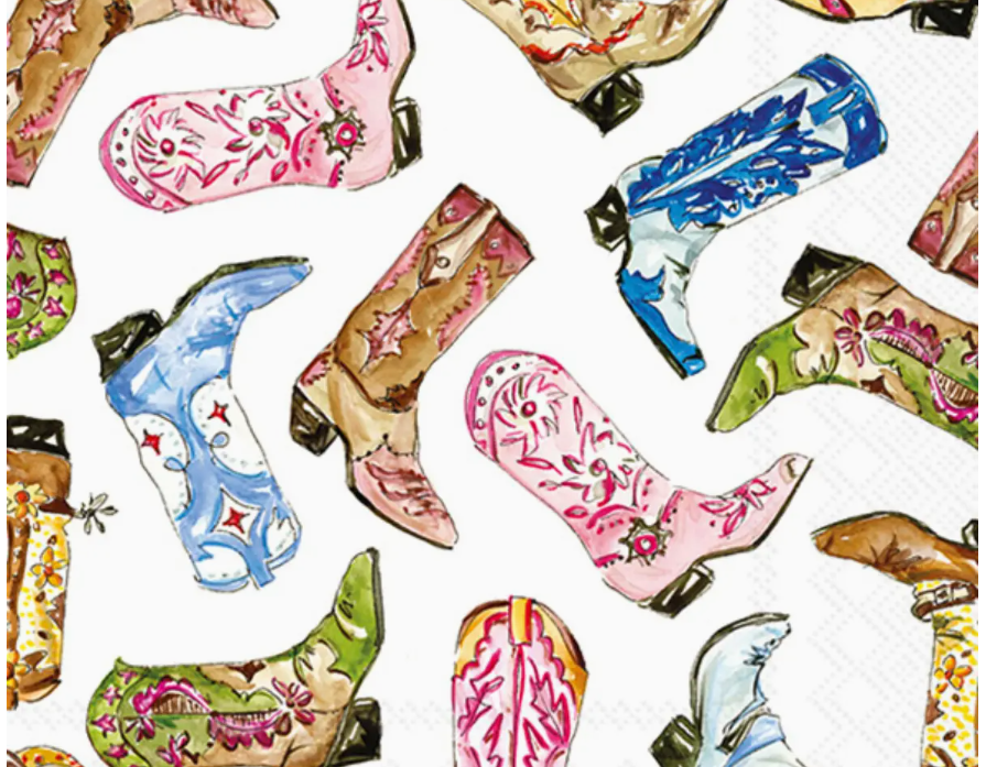 Boot Scootin Cocktail Napkin
