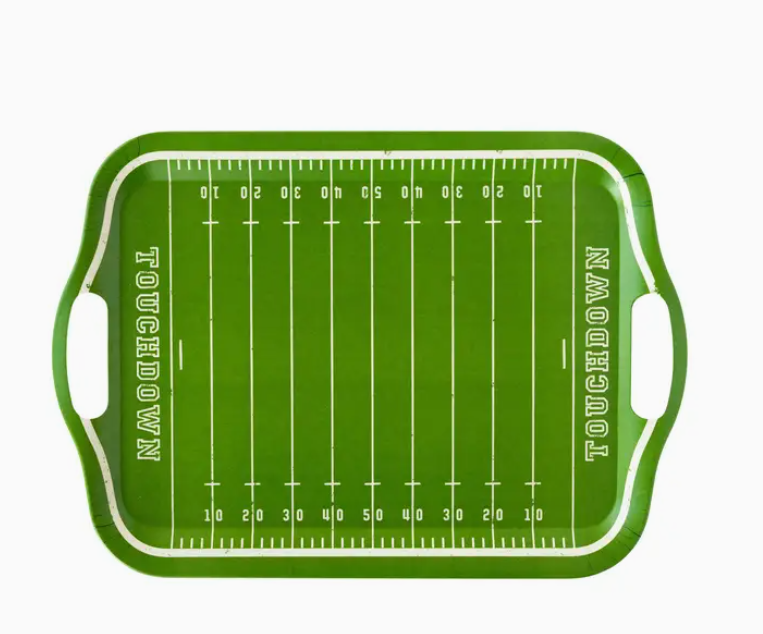 Football Field Bamboo Reusable Tray