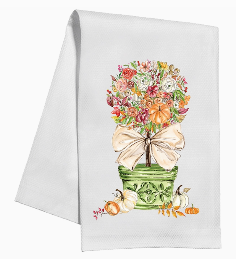 Autumn Topiary Kitchen Towel