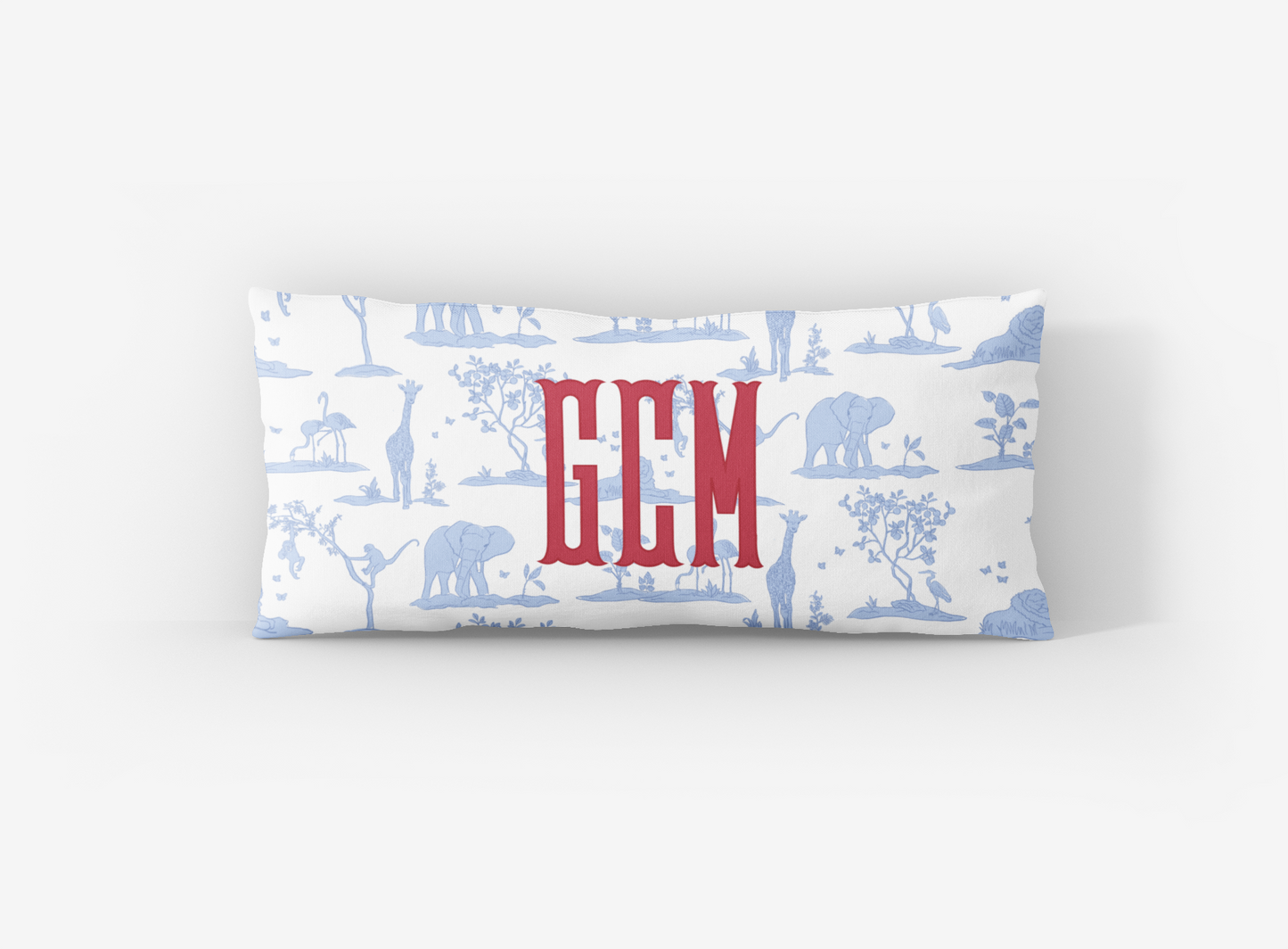 Zoo Toile Lumbar Pillow Cover