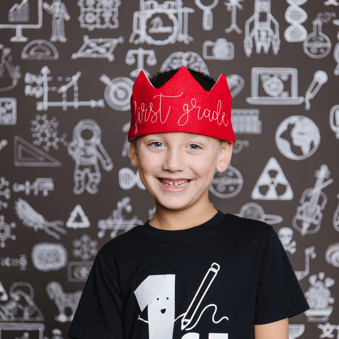 Personalized Monogrammed Back to School Crown