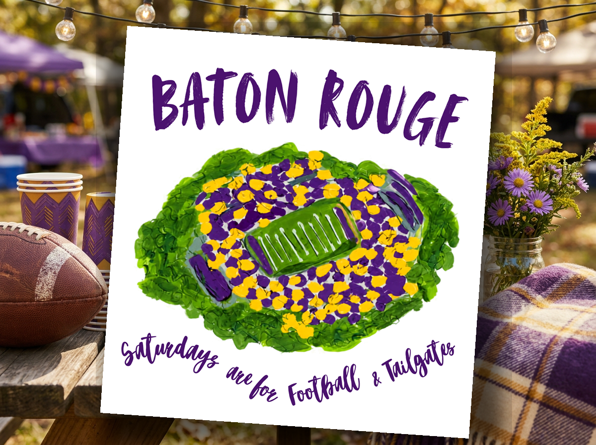 Baton Rouge LSU Stadium Napkin
