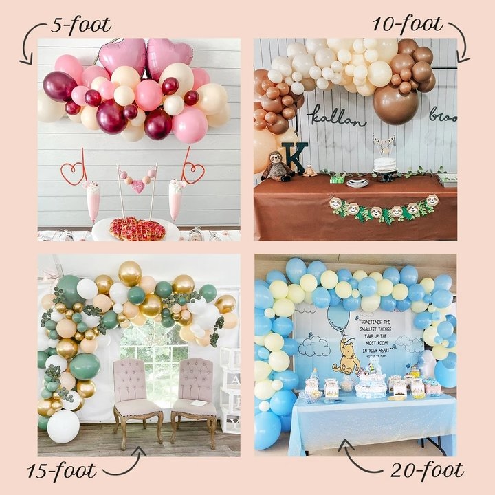 Classic Glam Silver & Gold Balloon Arch Kit