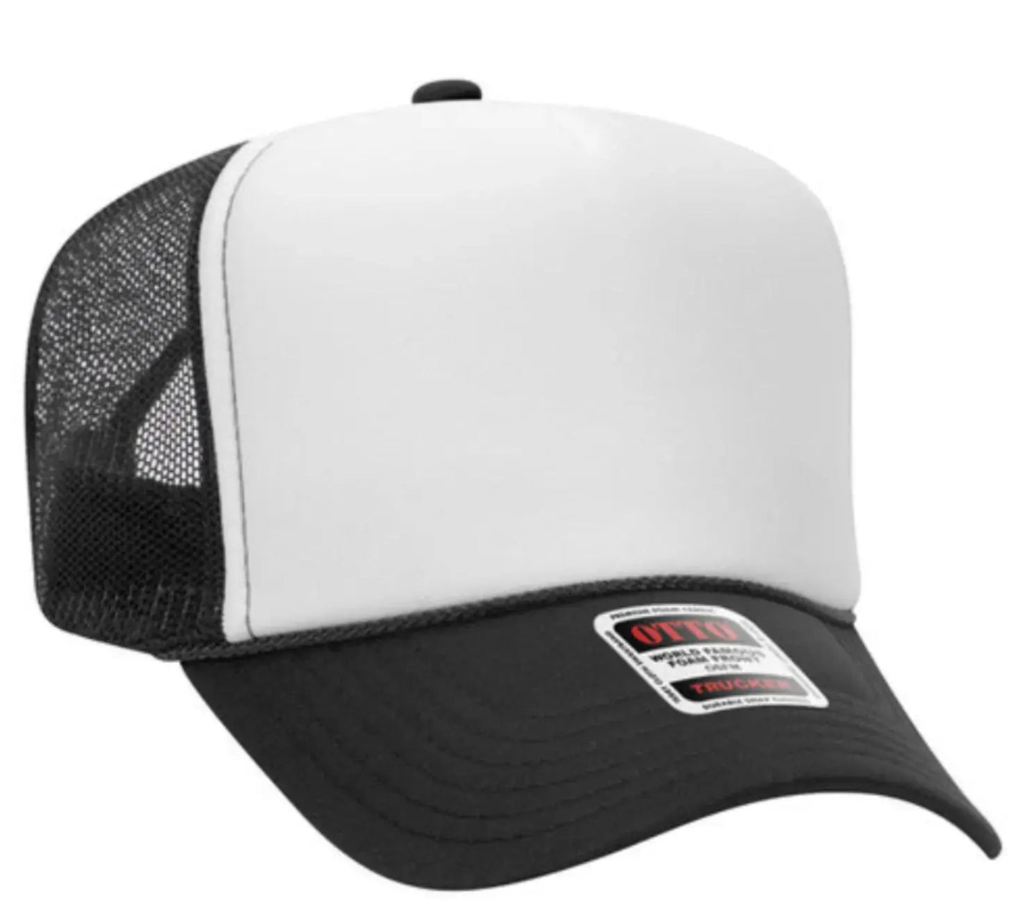 Hot Mess Neon Pink Design Adult Otto Foam Trucker Hat