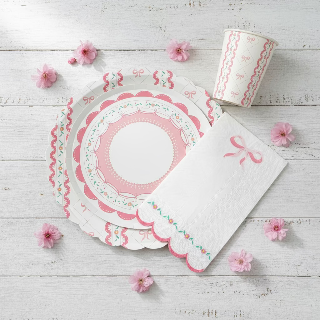 Blue Coquette Luncheon Napkins (Set of 16)