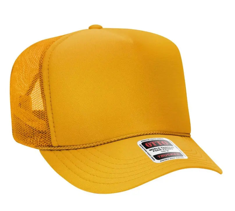 Hot Mess Neon Pink Design Adult Otto Foam Trucker Hat