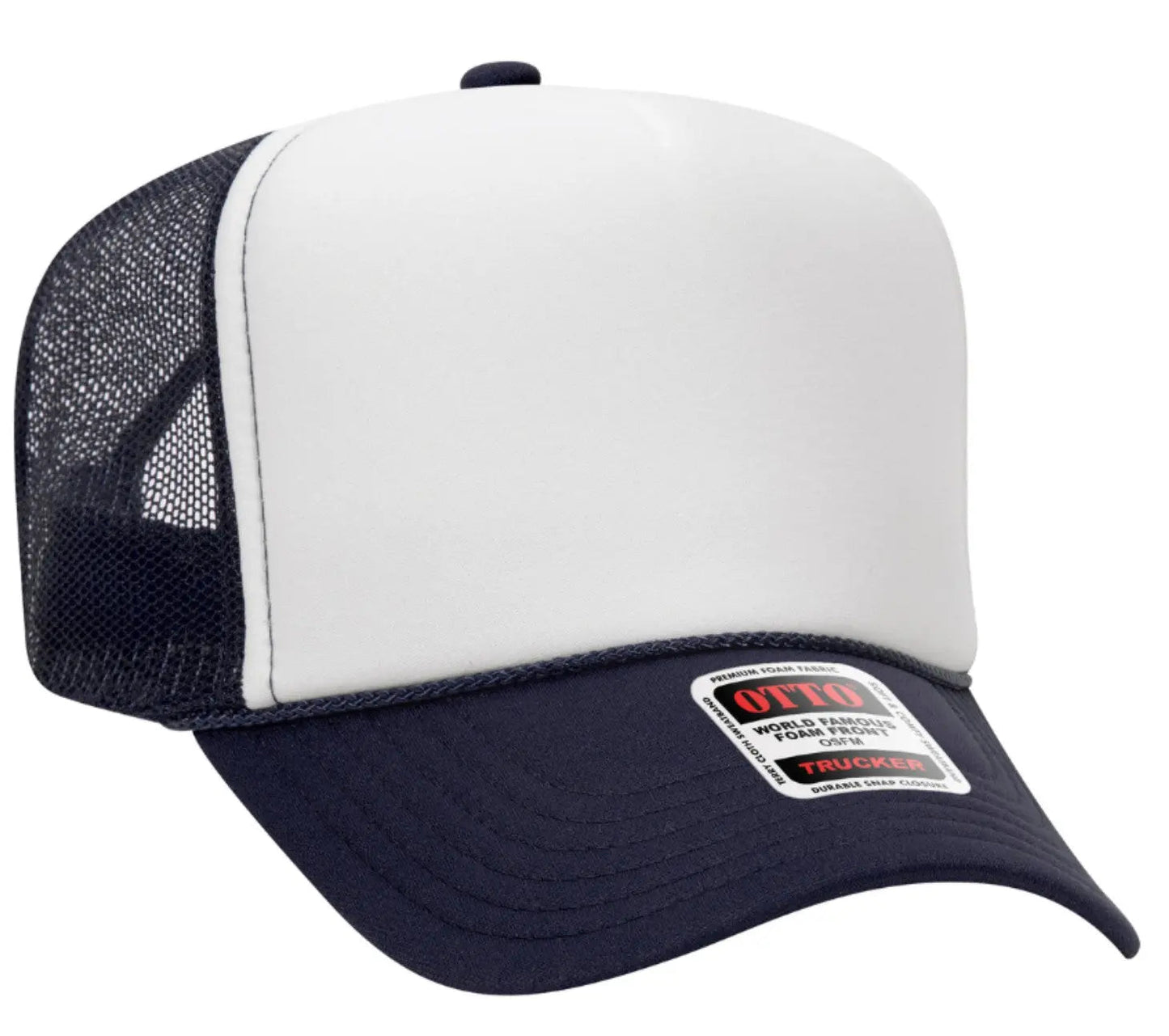 Hot Mess Neon Pink Design Adult Otto Foam Trucker Hat