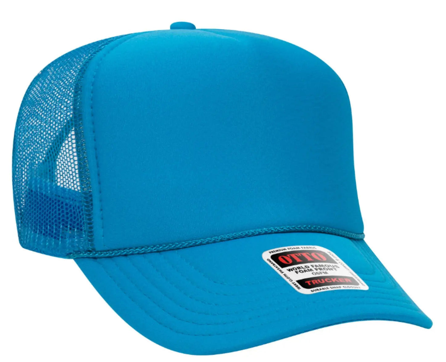Hot Mess Neon Pink Design Adult Otto Foam Trucker Hat
