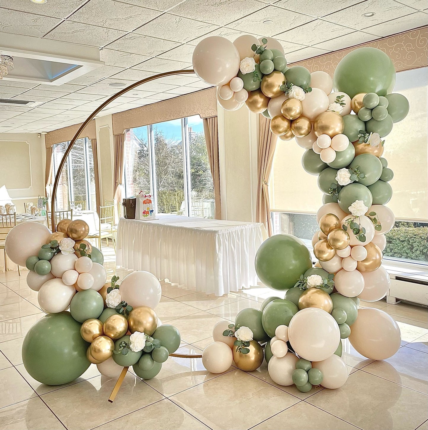 Premium Linen Latex Balloon Cluster (5", 11” and 17”)