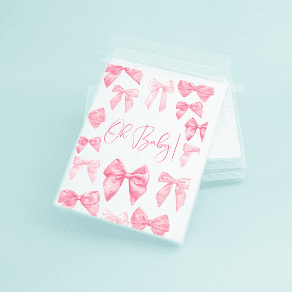 Pink Bows "Oh Baby!" - themonogram manor