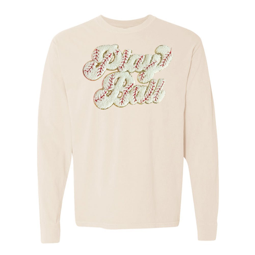 Play Ball Letter Patch Long Sleeve T-Shirt - themonogram manor