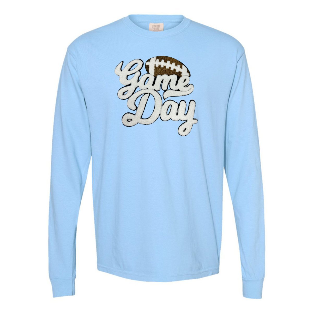 Football 'Game Day' Letter Patch Long Sleeve T-Shirt - themonogram manor