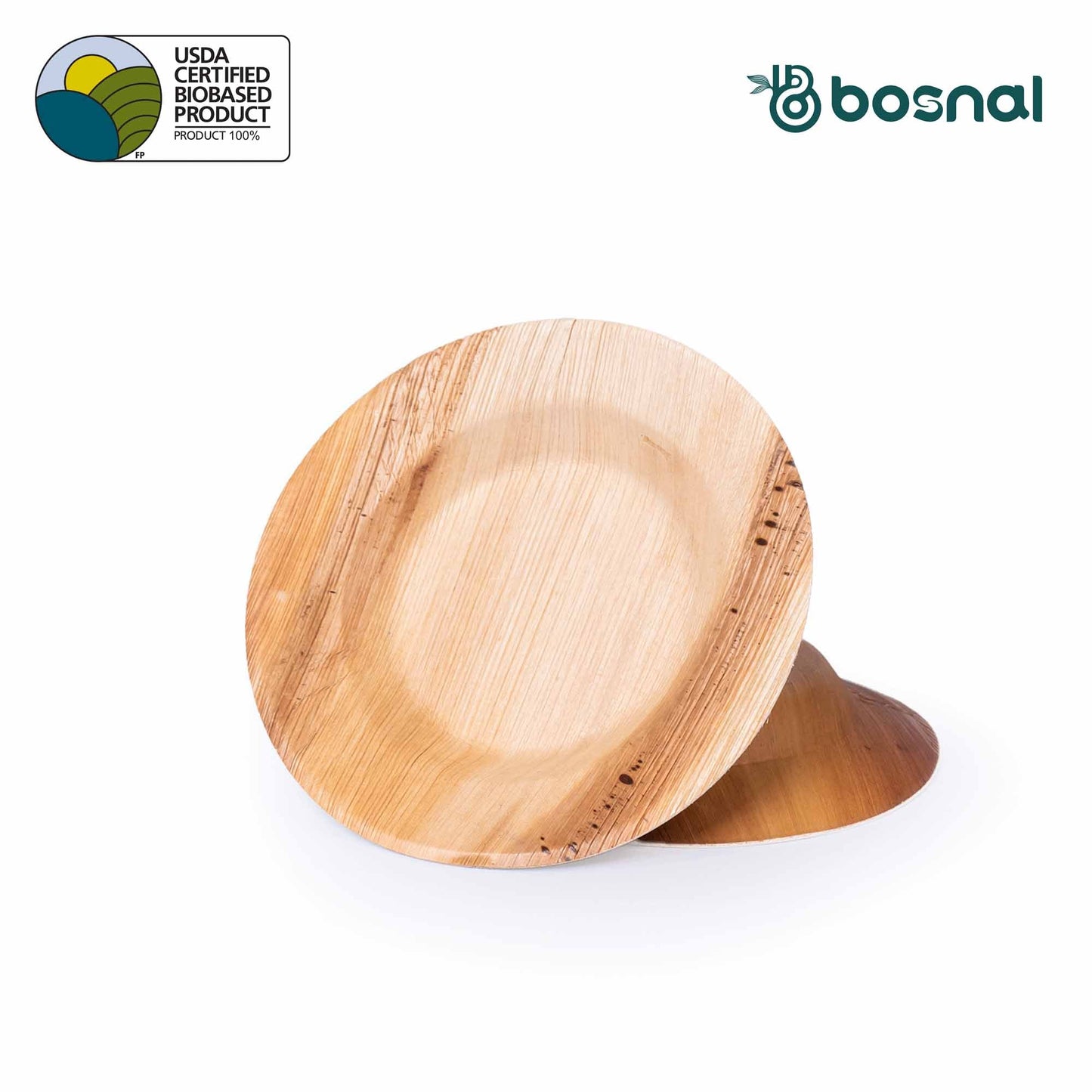 Bosnal - Palm Leaf Biodegradable Bowls, 9.5 inch Round Soup Bowl - themonogram manor