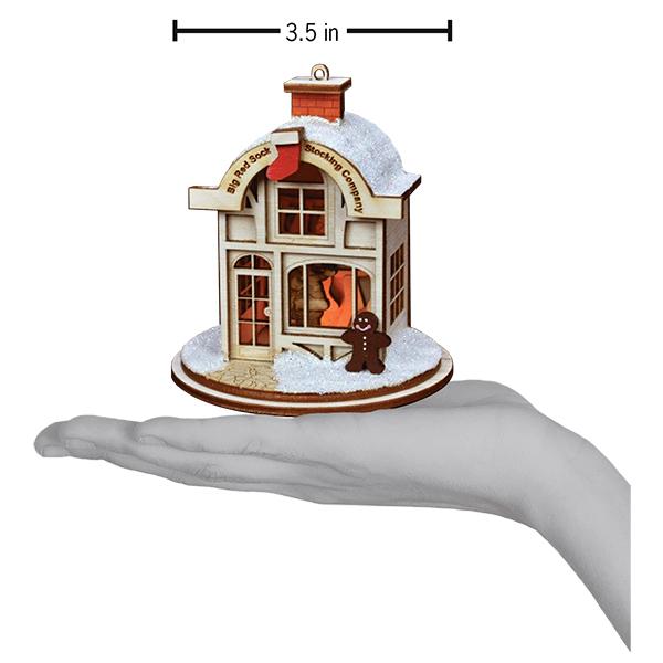 Big Red Sock Stocking Co. Ornament - themonogram manor