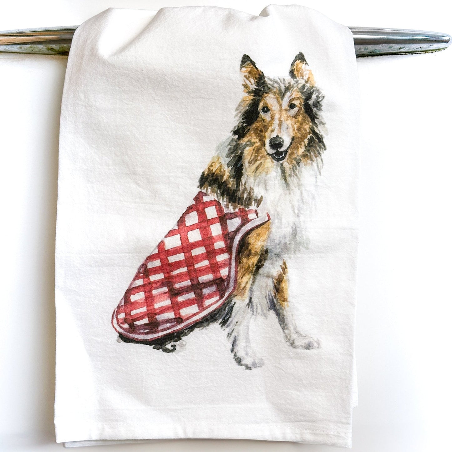 Collie Dog Kitchen Towel - themonogram manor