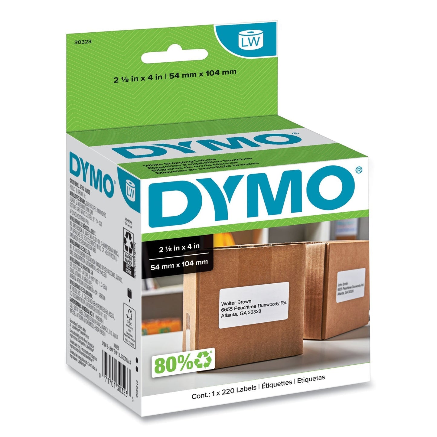 DYMO LabelWriter Shipping Labels, 2.12" x 4", White, 220 Labels/Roll - themonogram manor