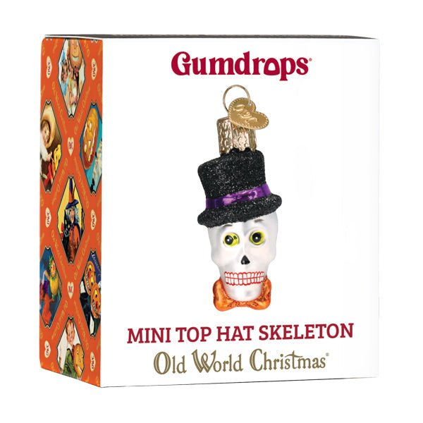 Mini Top Hat Skeleton Ornament - themonogram manor