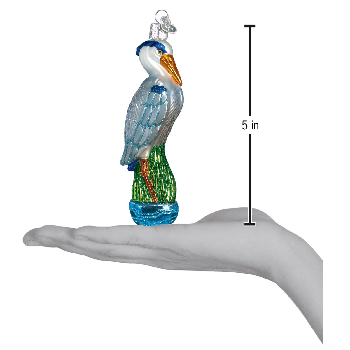 Great Blue Heron Ornament - themonogram manor