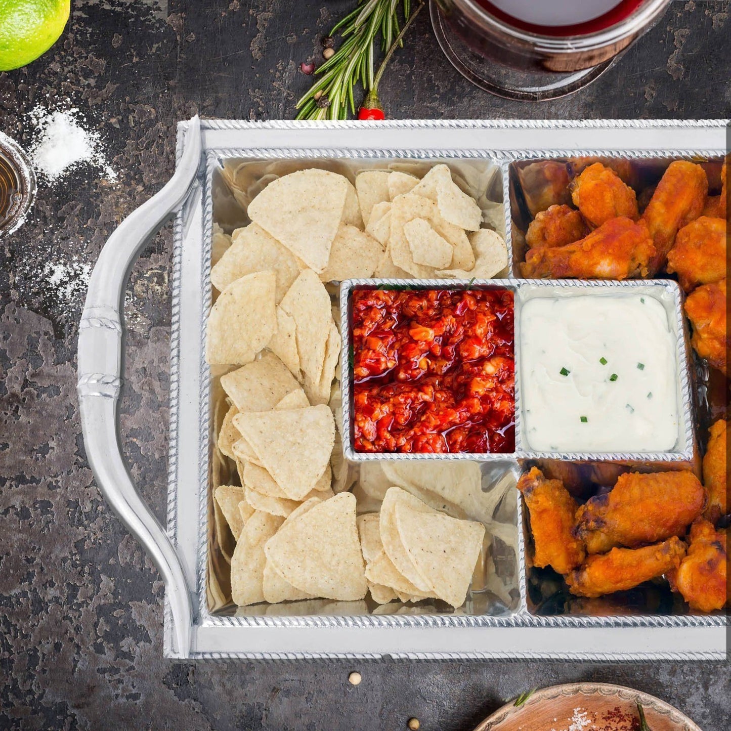 Longhorn Entertainment Tray - themonogram manor