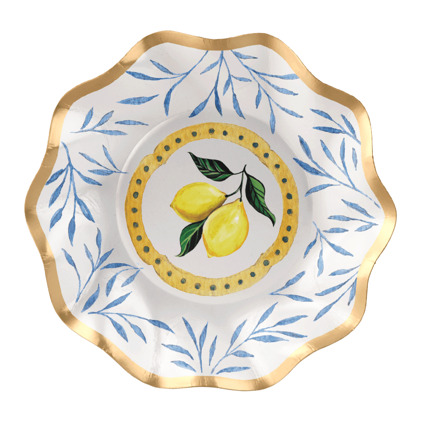 Appetizer/Dessert Bowl Capri Coast Foil/8pk - themonogram manor