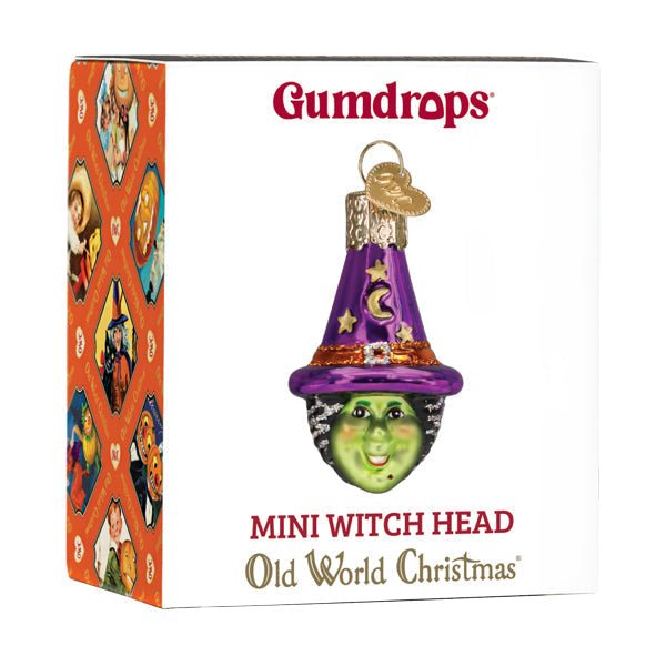 Mini Witch Head Ornament - #themonogram manor #
