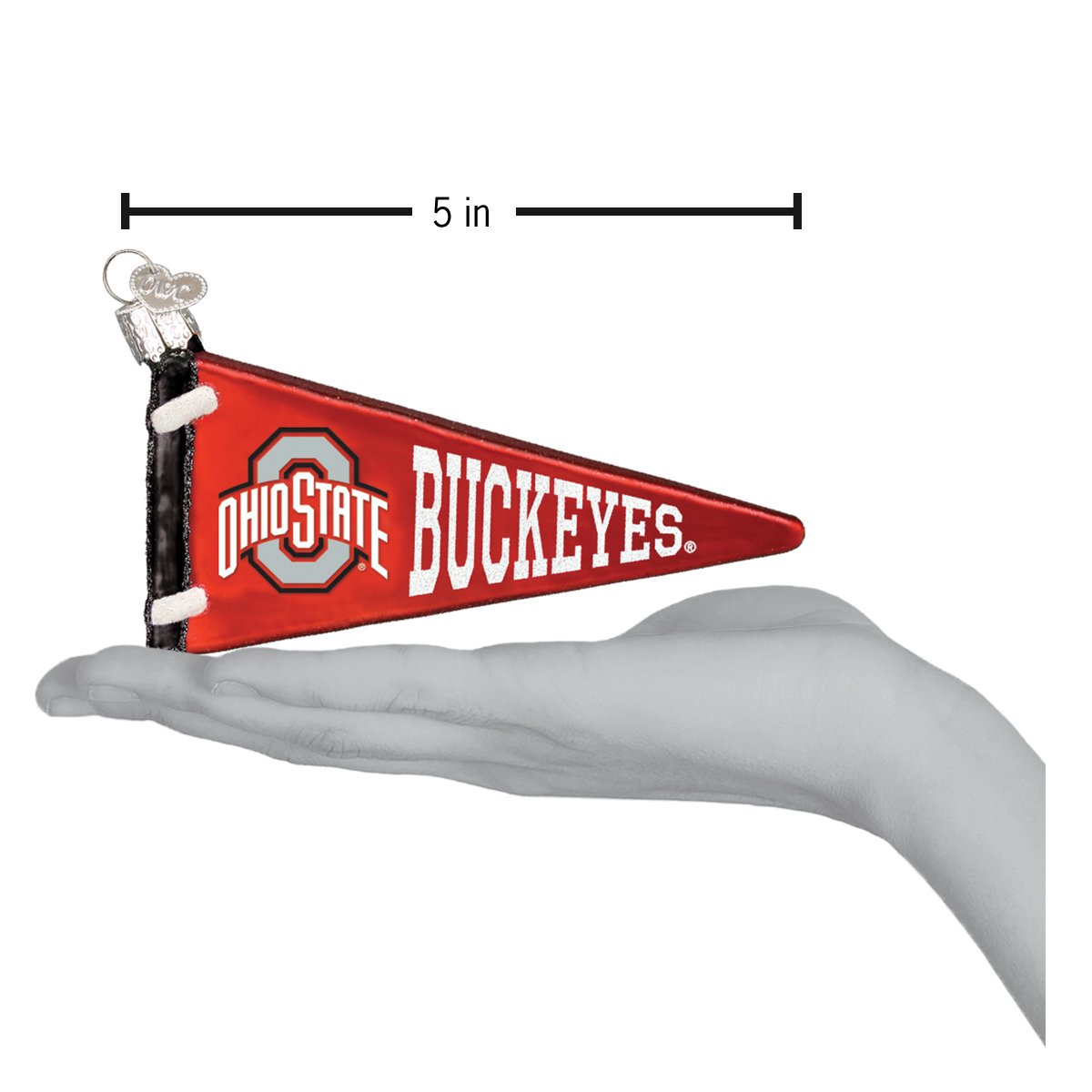 Ohio State Pennant Ornament - themonogram manor