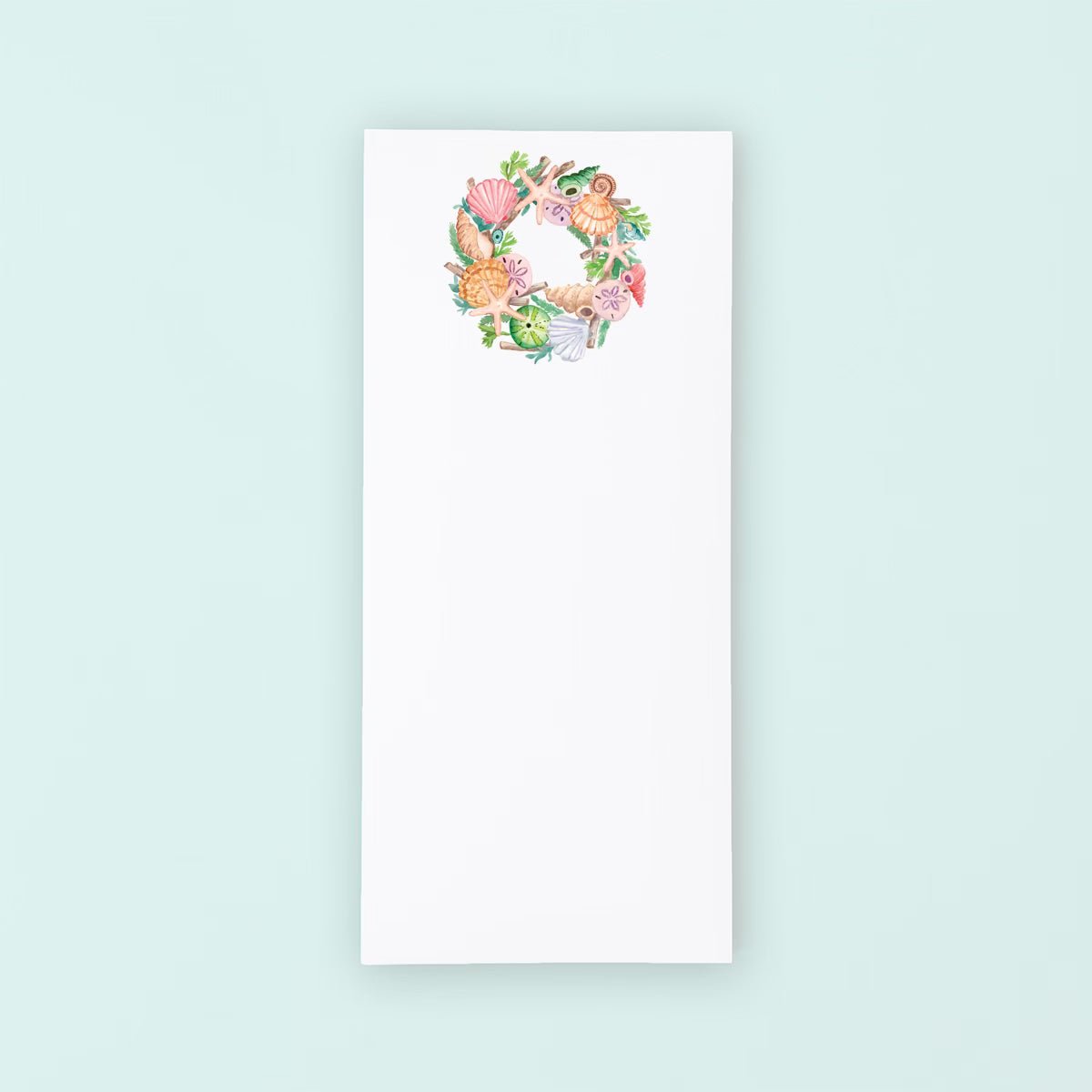 Seashell Wreath List Pad - themonogram manor