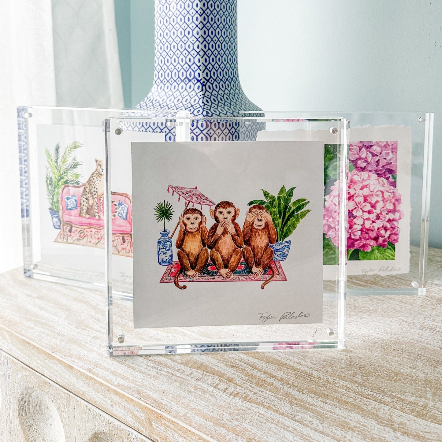 Three Wise Monkeys Print - themonogram manor
