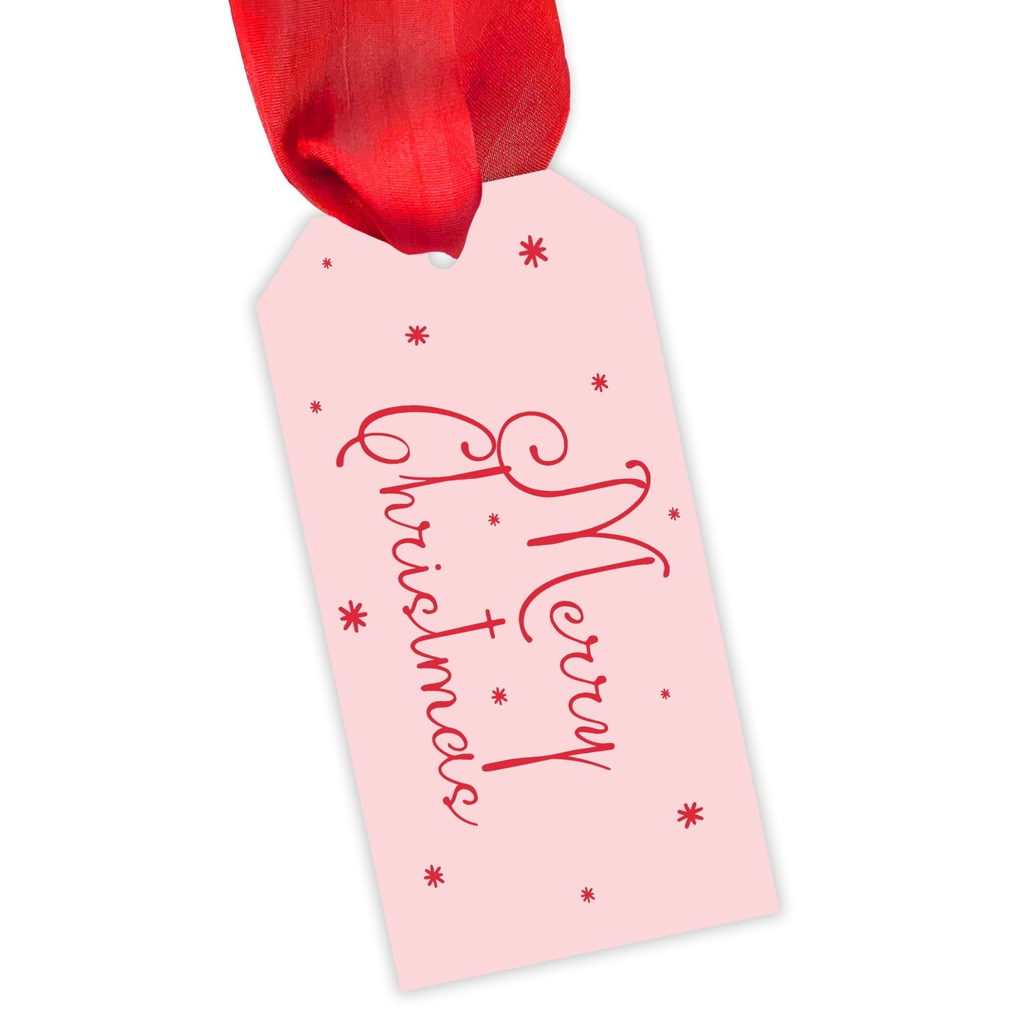 pink christmas drip personalized gift tag - themonogram manor