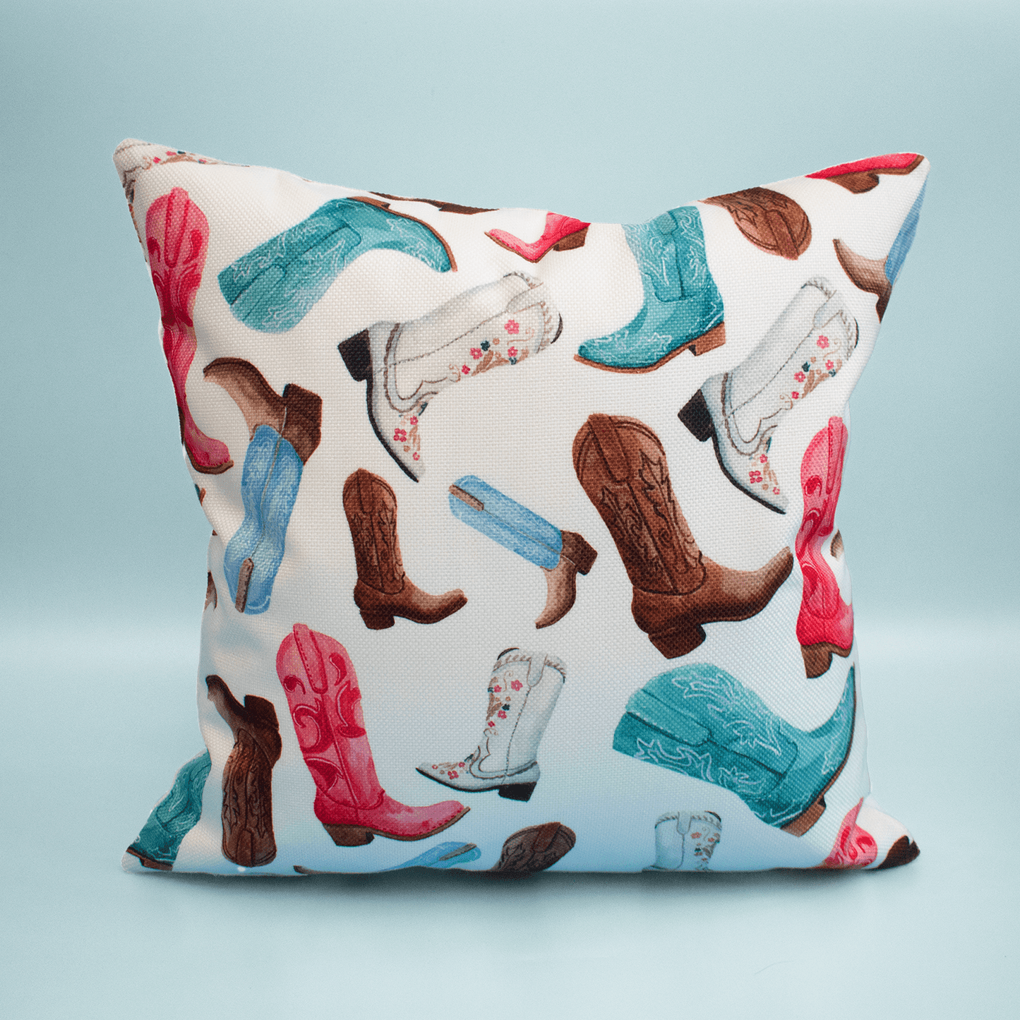Colorful Cowboy Boots Pillow - themonogram manor