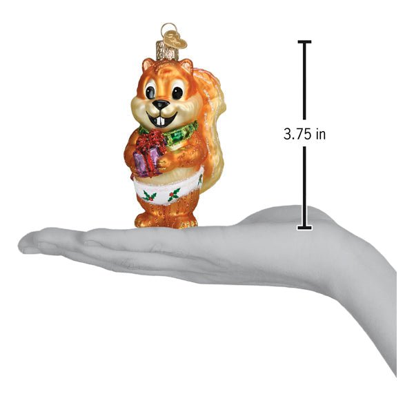 Silly Christmas Squirrel Ornament - #themonogram manor #