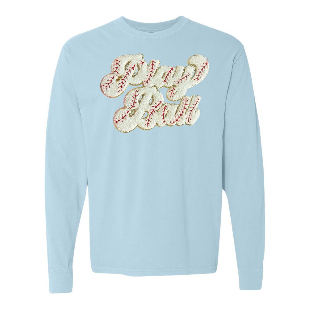 Play Ball Letter Patch Long Sleeve T-Shirt - themonogram manor