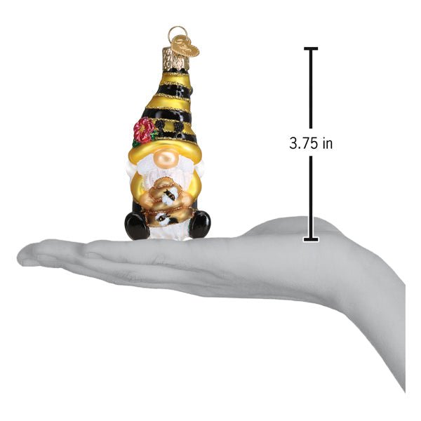Bee Happy Gnome Ornament - themonogram manor