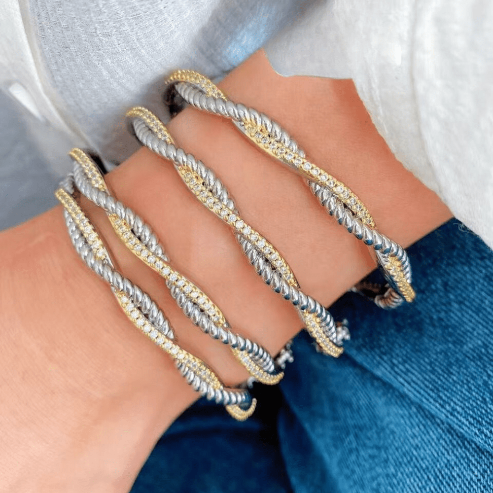 Twisted Duo Bracelet ~ Deep South Originals - themonogram manor