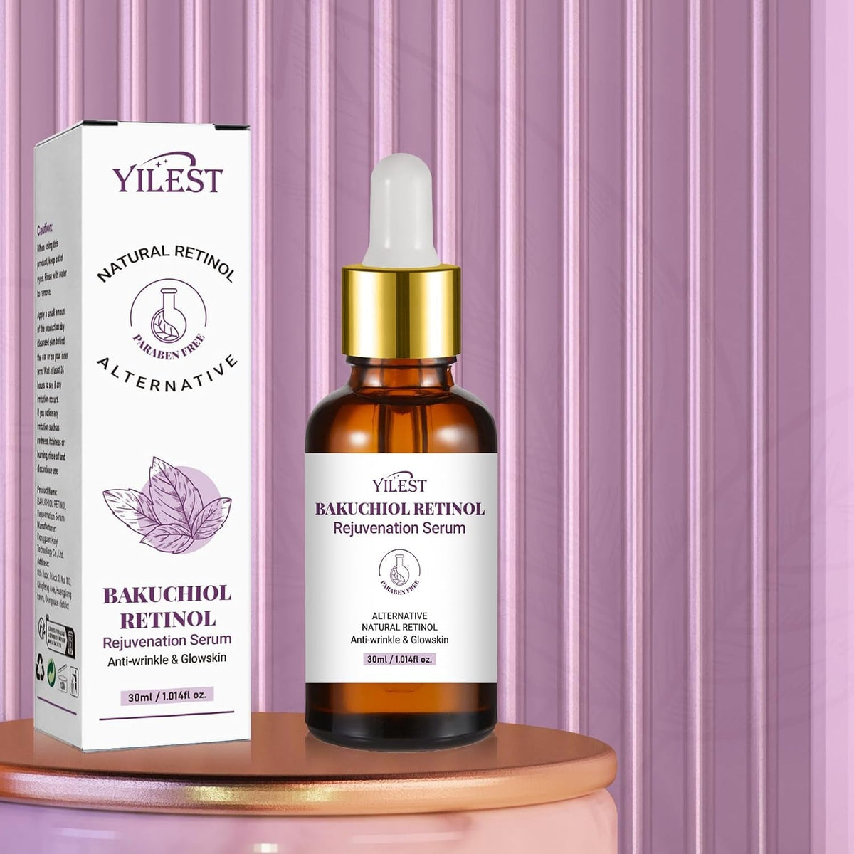 2PCS Bakuchiol Retinol Serum Retinol Rejuvenation Serum, Retinol Serum for Wrinkles Retinol Serum Face Serum for All Skin, Retinol Serum Wrinkles for Man&Women - themonogram manor